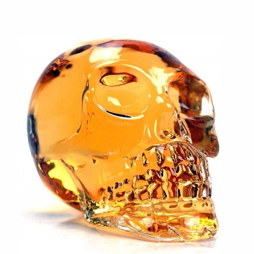 Glass Skull Whisky Bottle