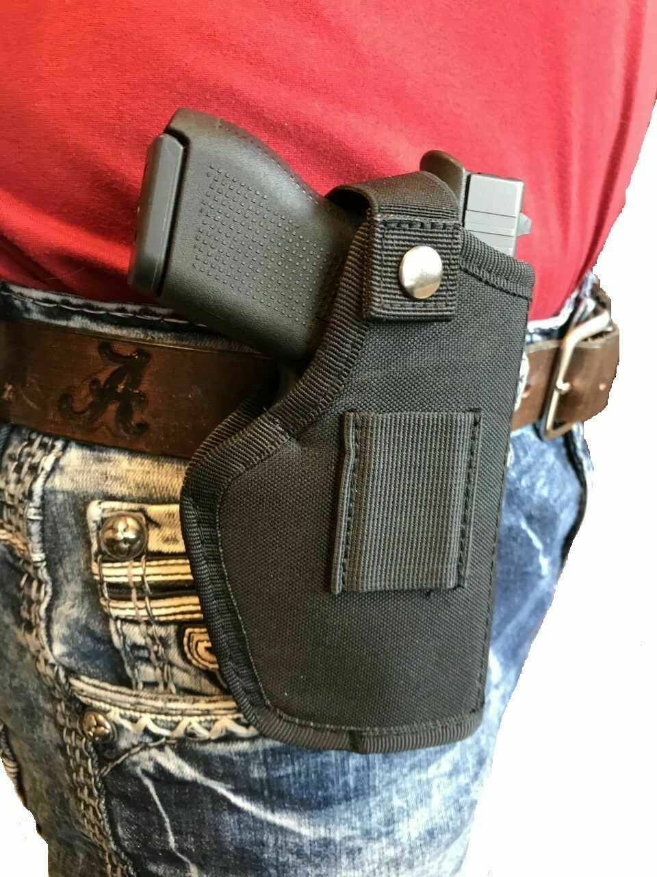 Universal IWB OWB Belt Concealed Carry Pistol Holster