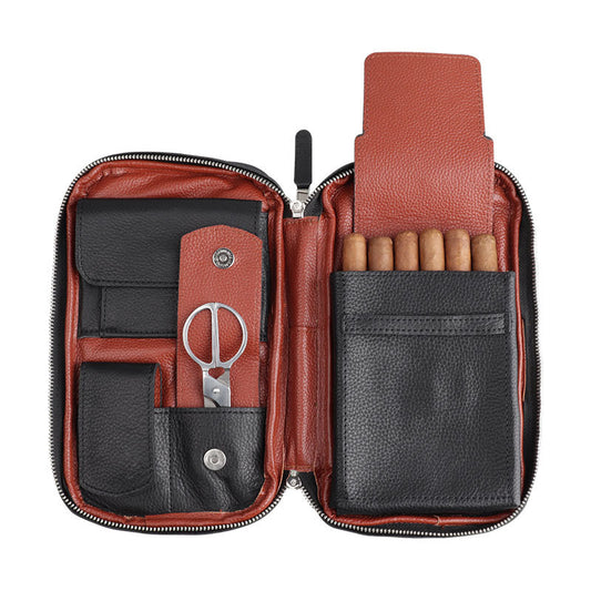 Leather Cigar Travel Case