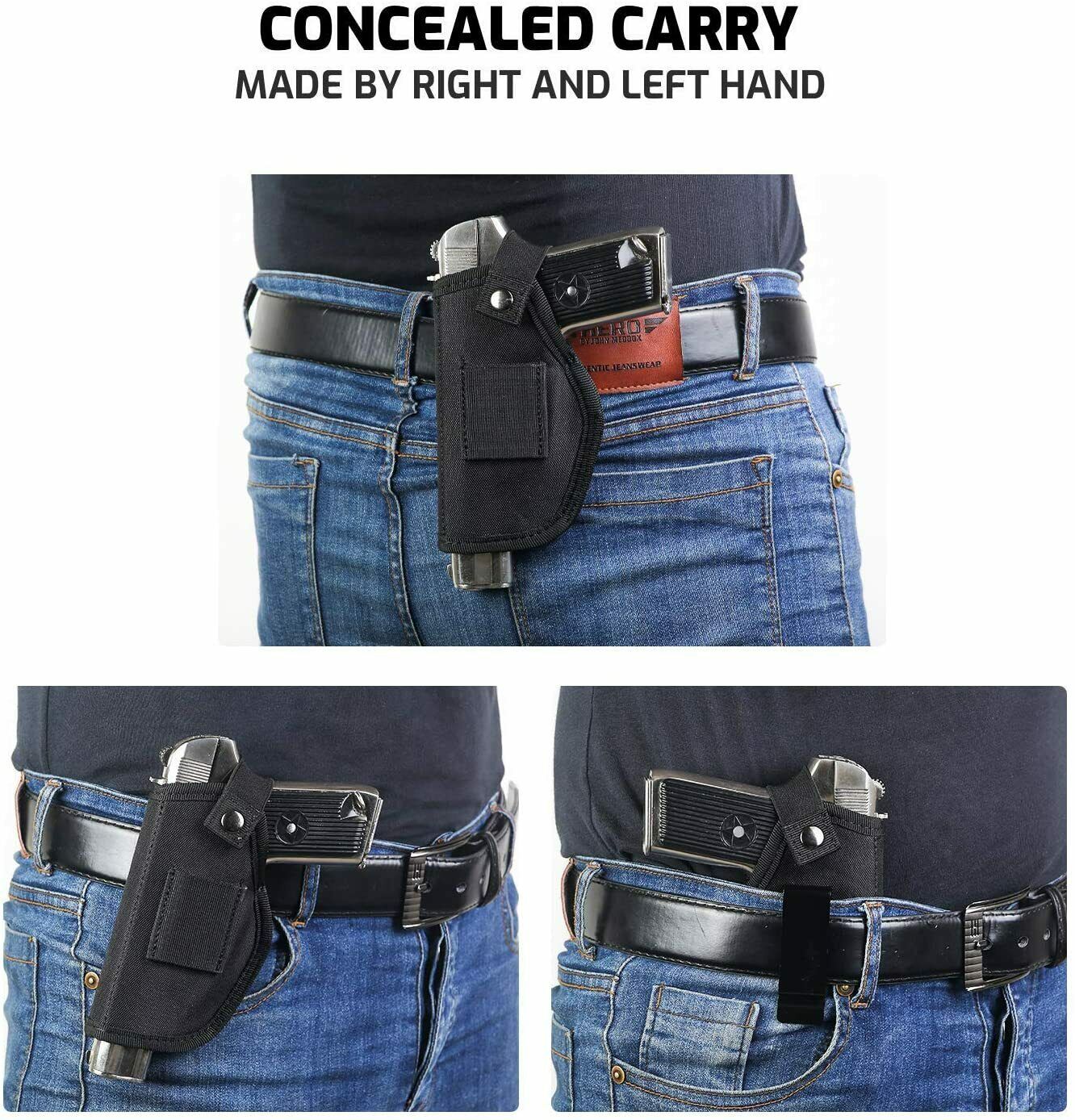 Universal IWB OWB Belt Concealed Carry Pistol Holster