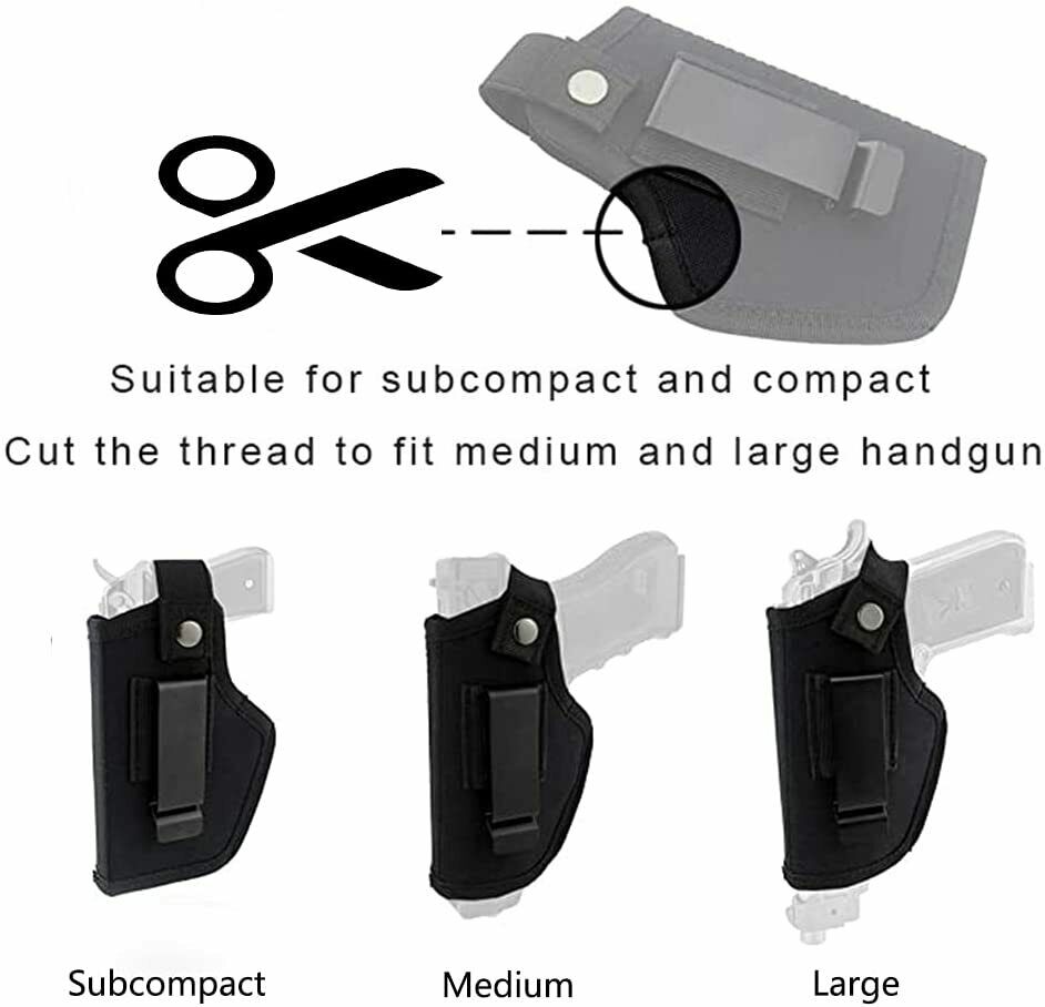 Universal IWB OWB Belt Concealed Carry Pistol Holster