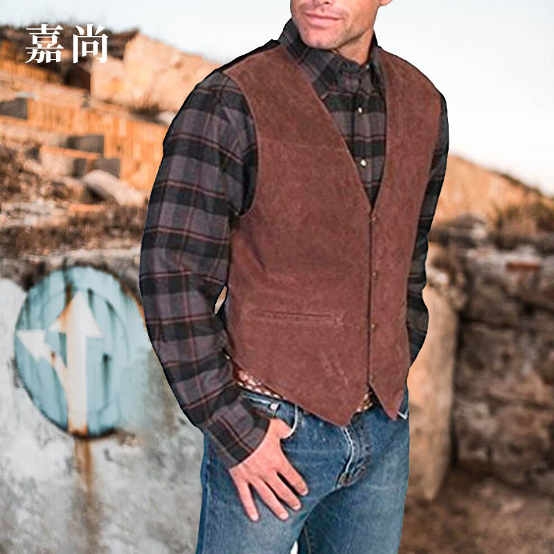 Natural Fiber Casual Vest